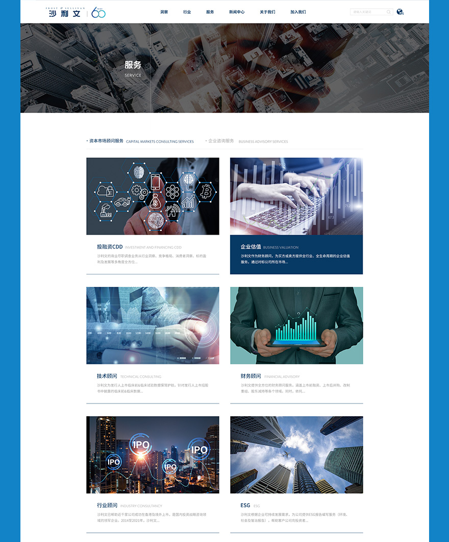 沙利文公司服務(wù)頁面設(shè)計 網(wǎng)頁制作jpg